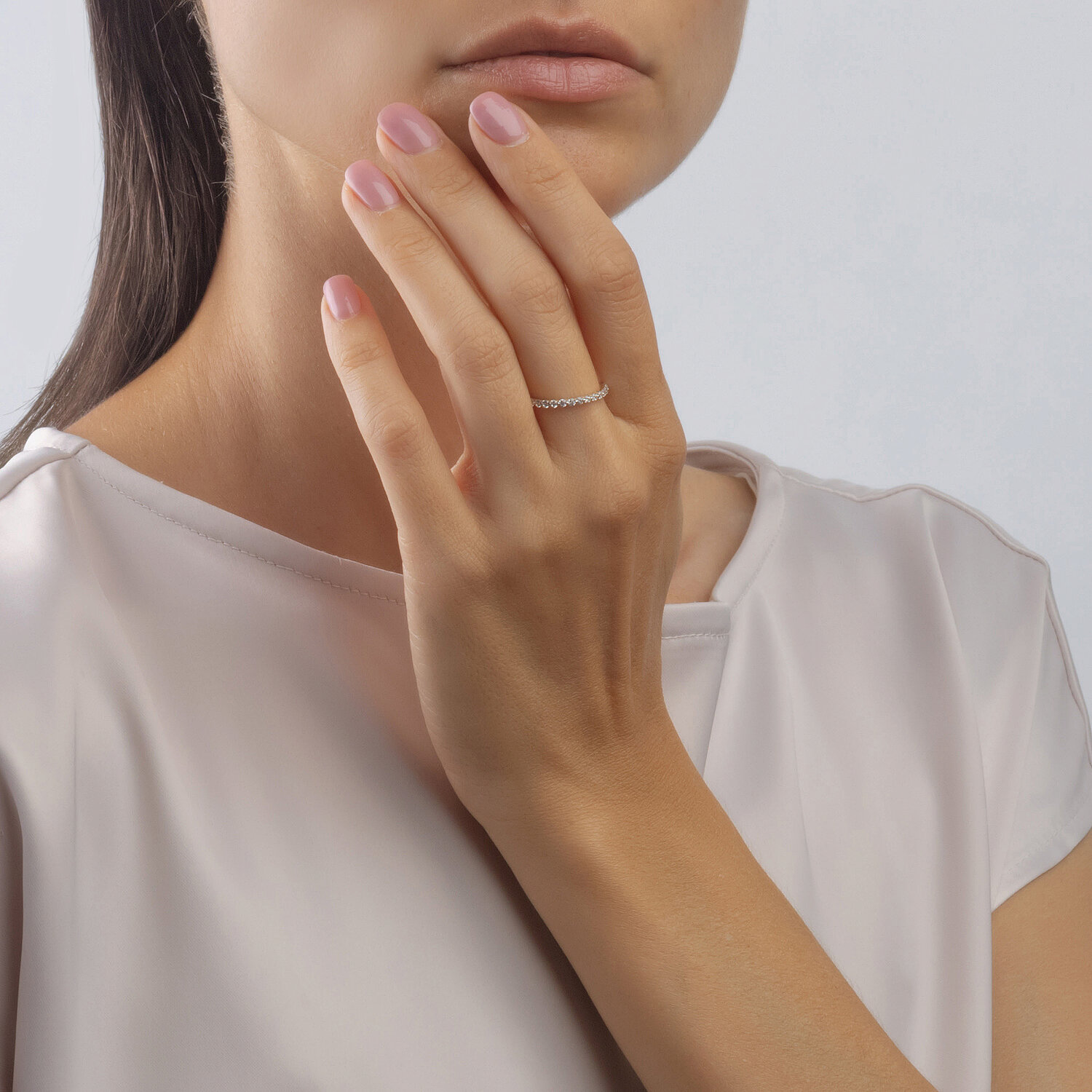 Inel Sokolov din aur cu zirconii - image 4