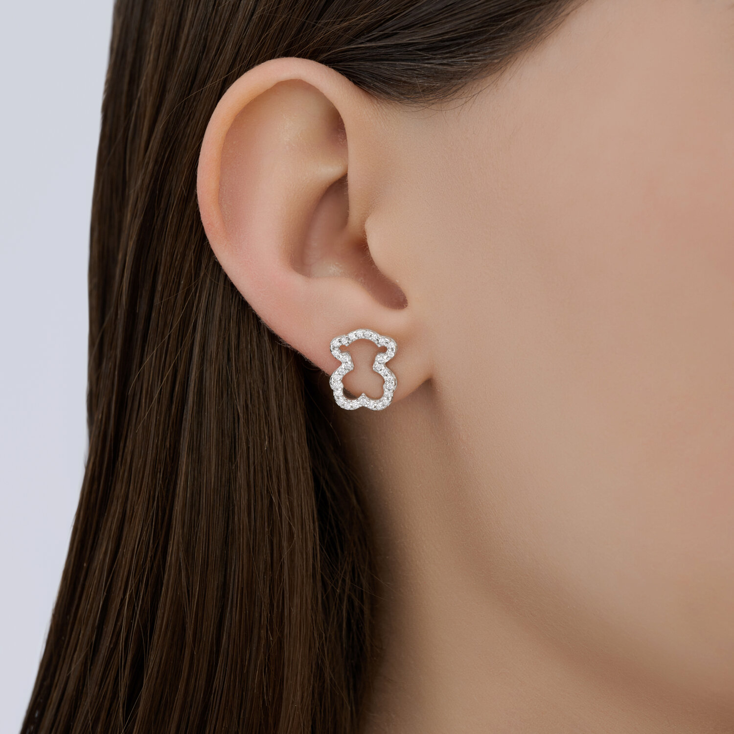 Cercei Sokolov din argint cu zirconii - image 3