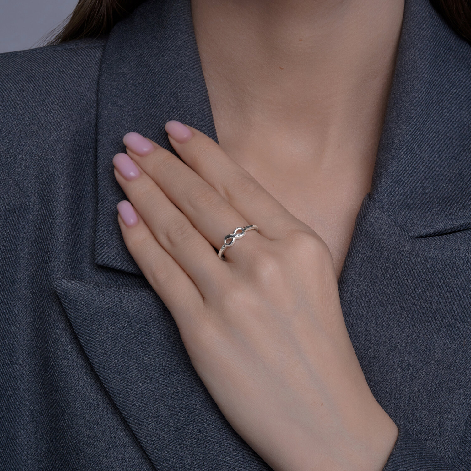 Inel Sokolov din argint cu diamant - image 4