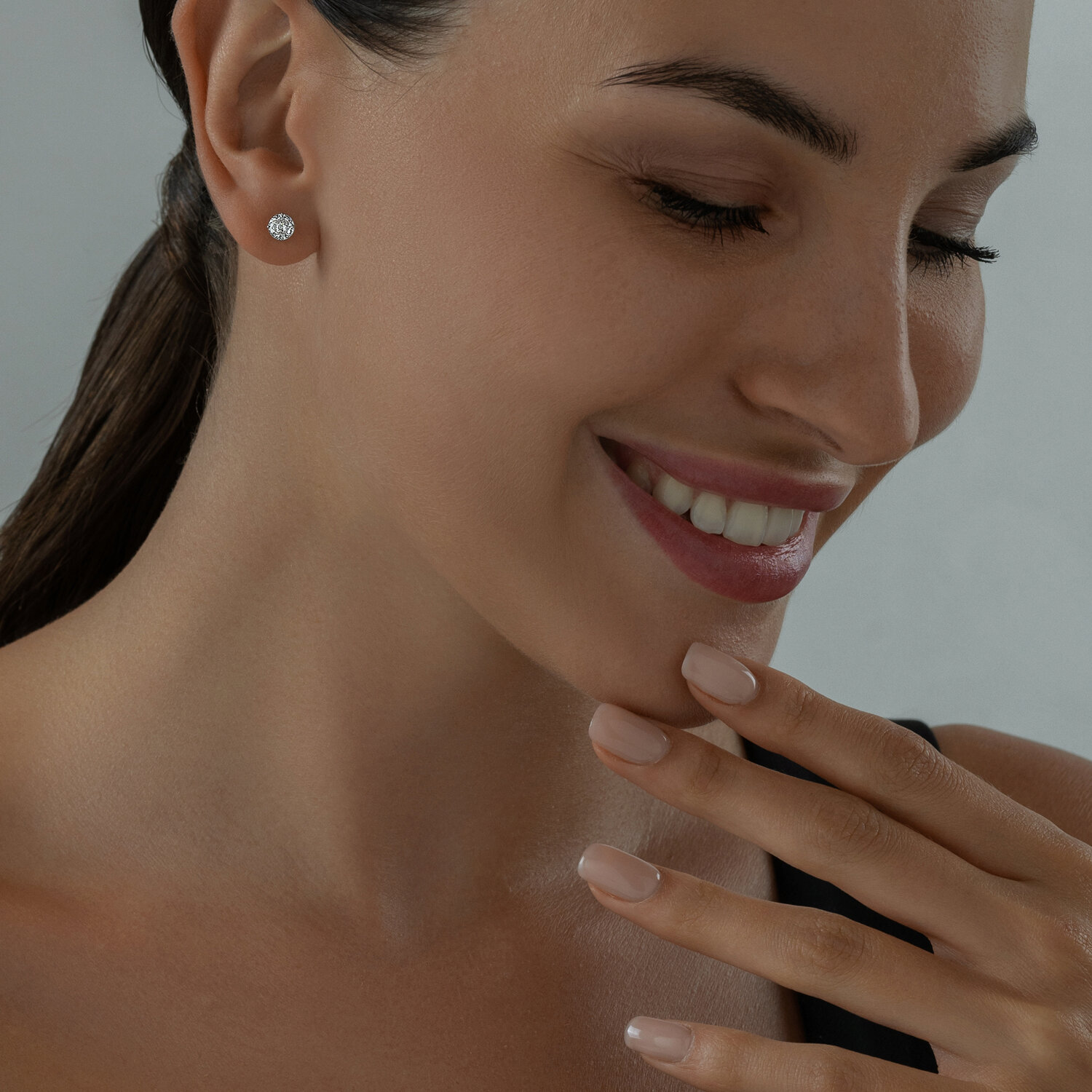 Cercei Sokolov din argint cu zirconiu - image 3