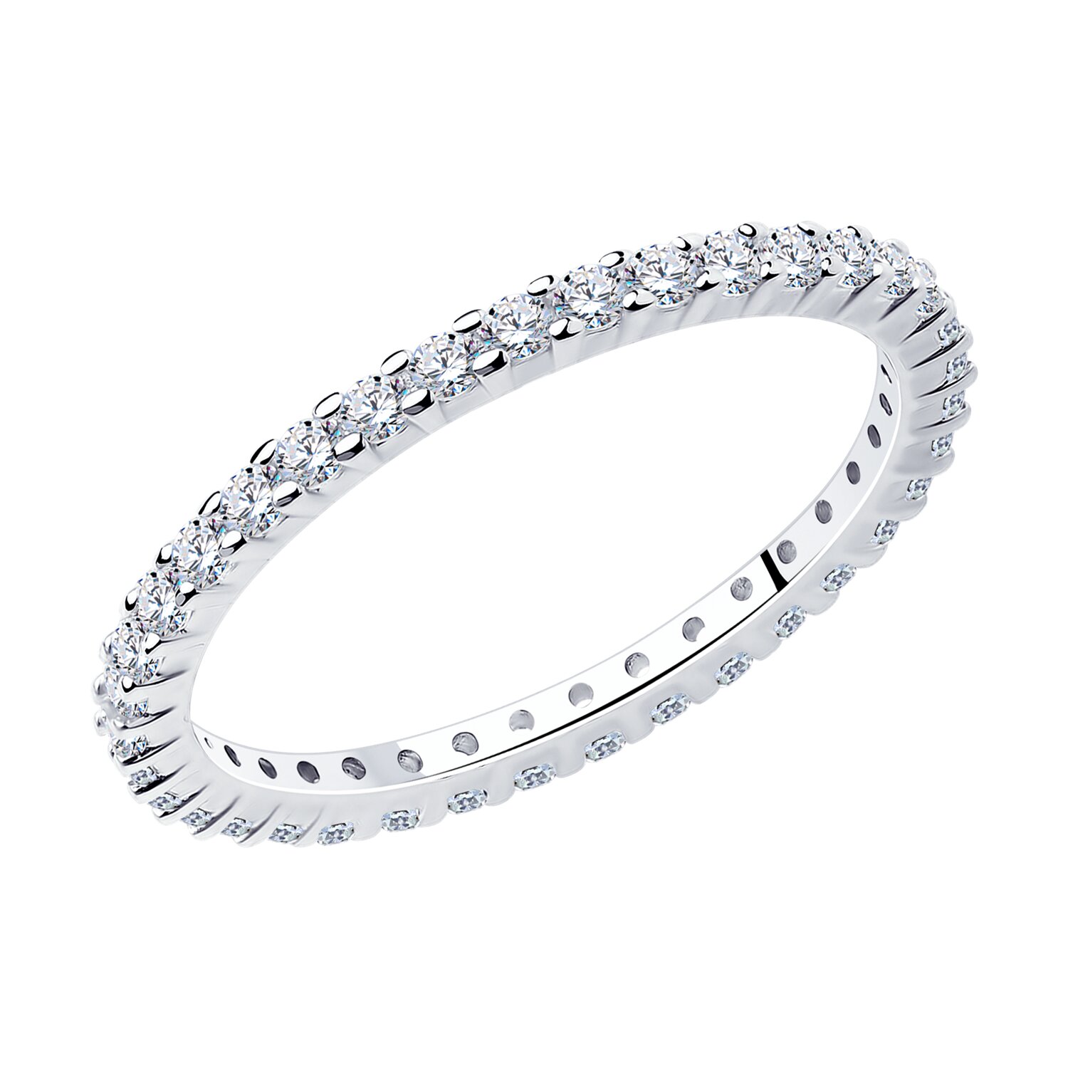 Inel Sokolov din argint cu zirconii