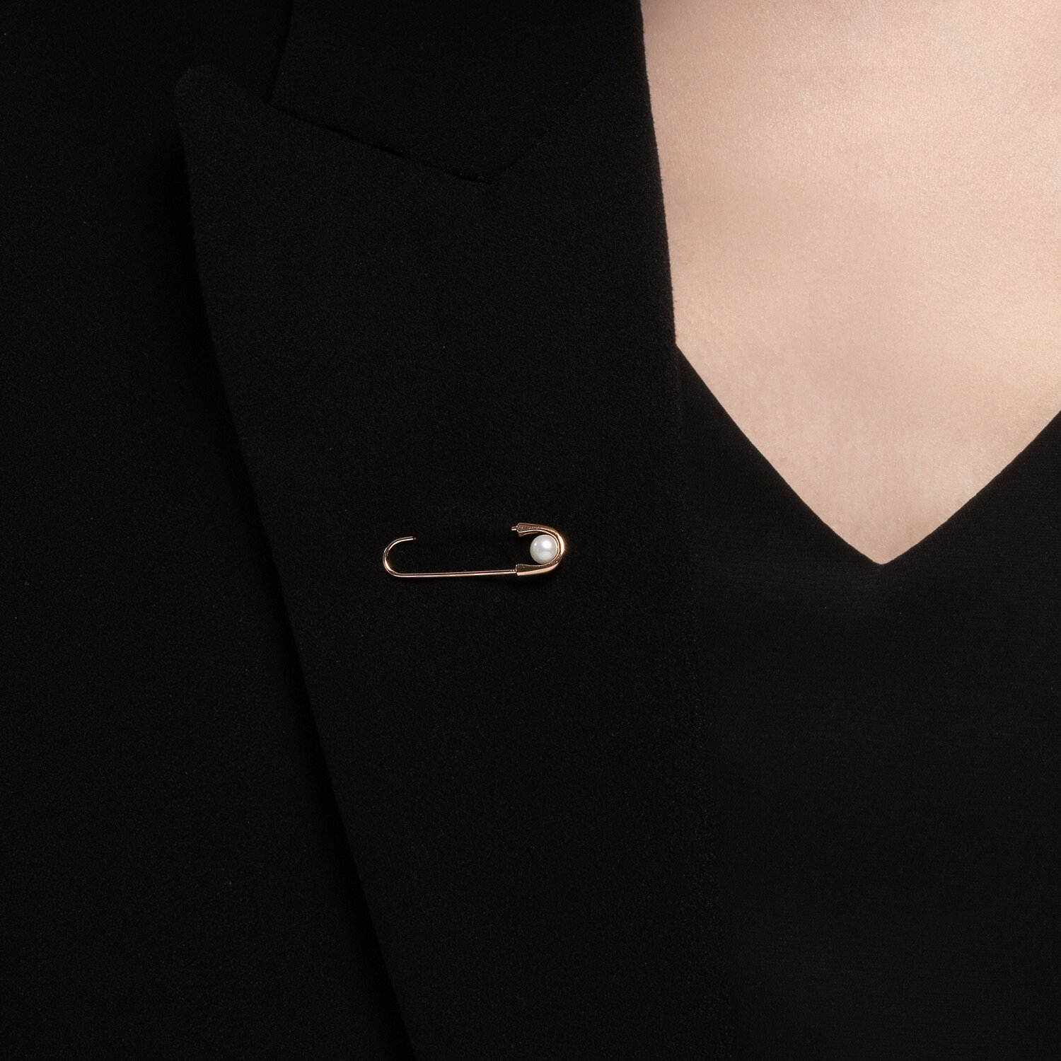 Broșă Sokolov din aur cu perla - image 3