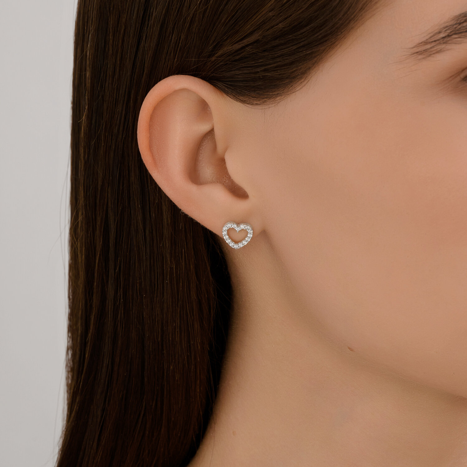 Cercei Sokolov din argint cu zirconii - image 3