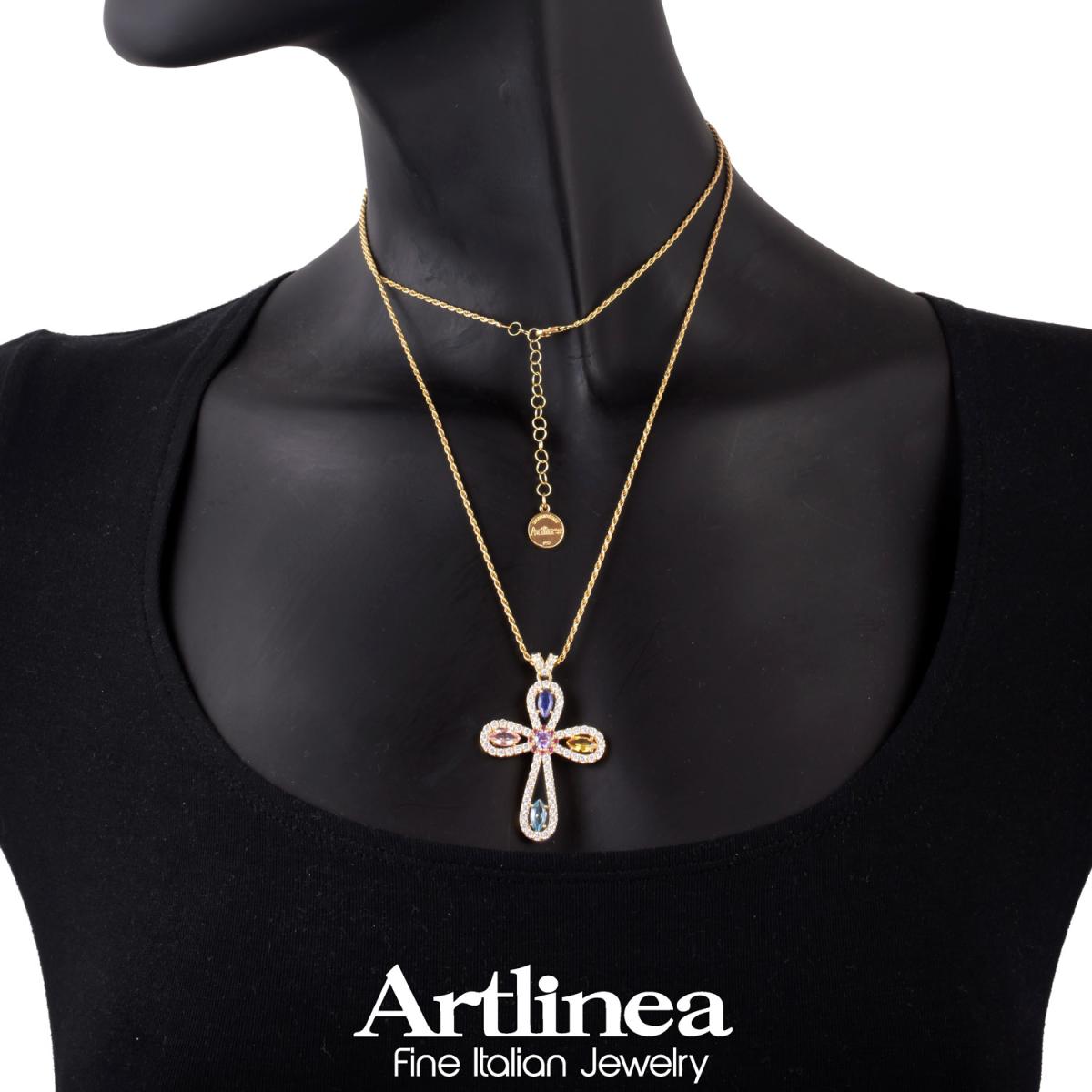 Colier Artlinea din argint cu zirconii