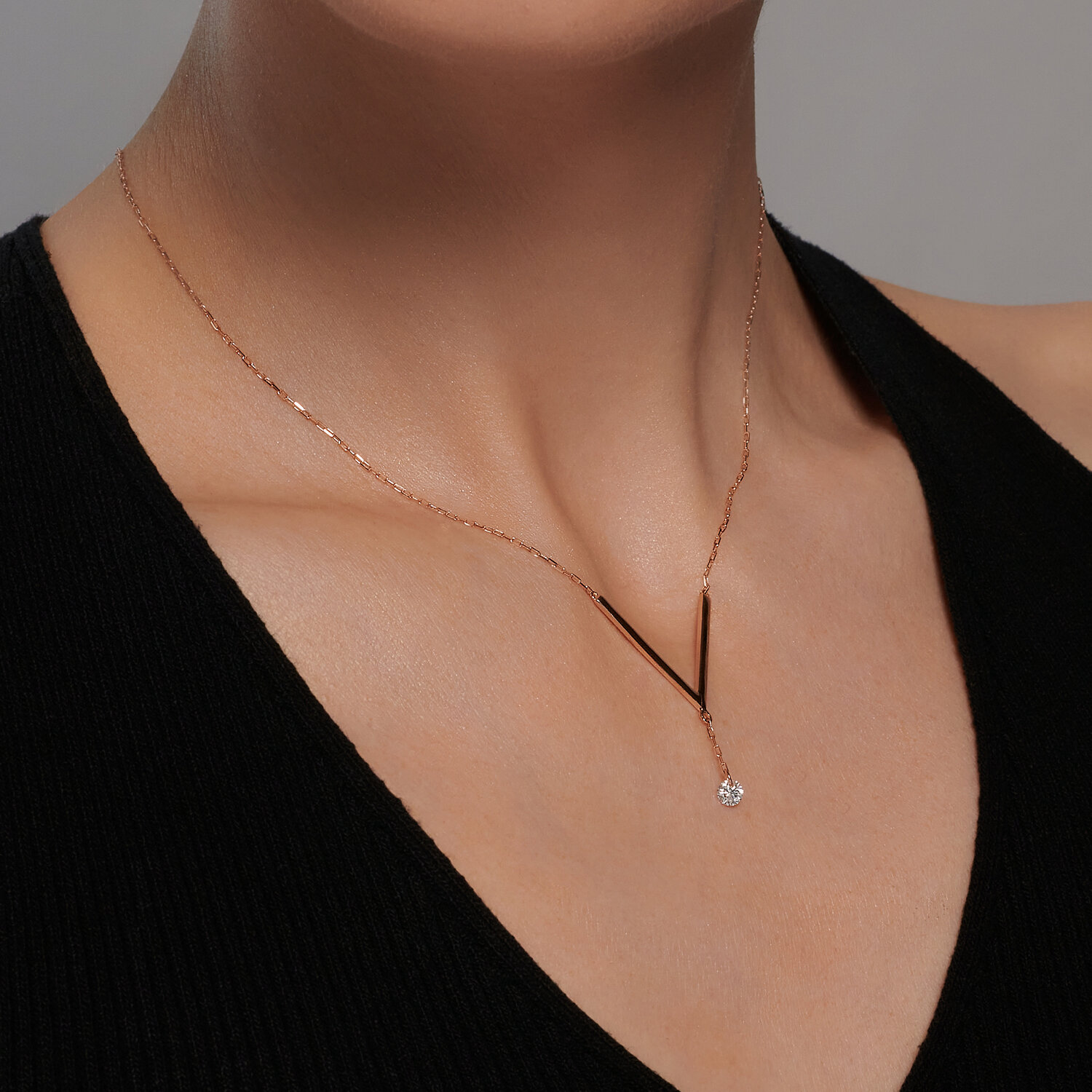 Colier Sokolov din aur cu zirconiu