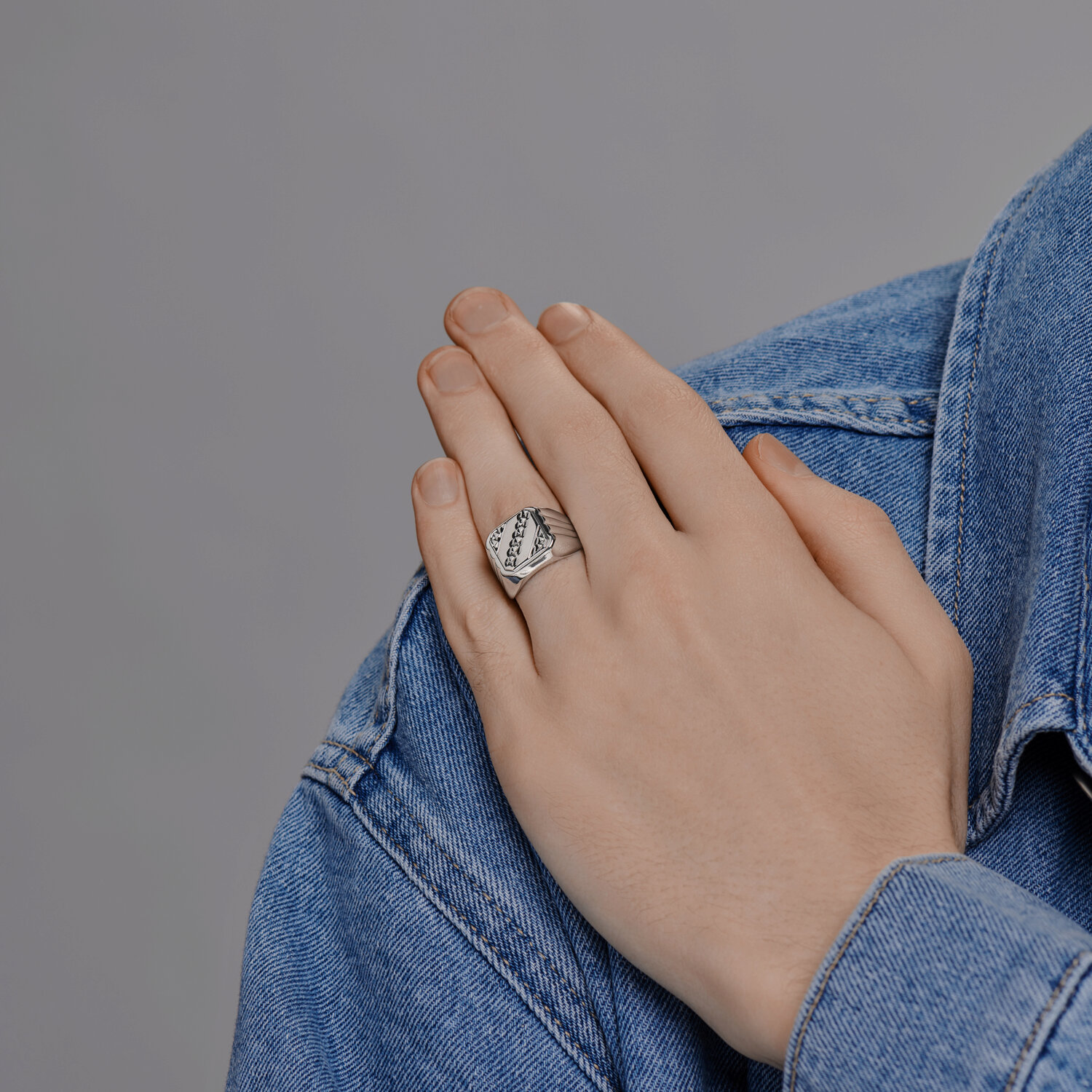 Inel Sokolov din argint