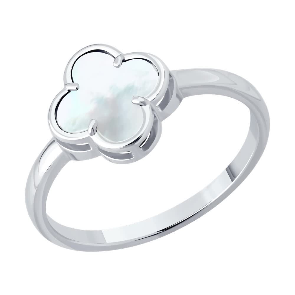 Inel Sokolov din argint cu sidef