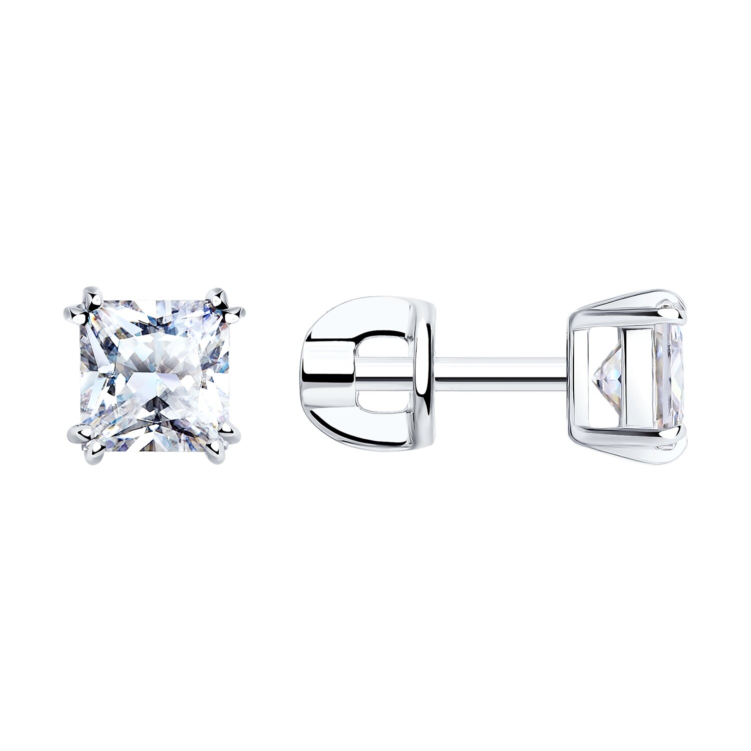 Cercei-pusete Sokolov cu zirconii