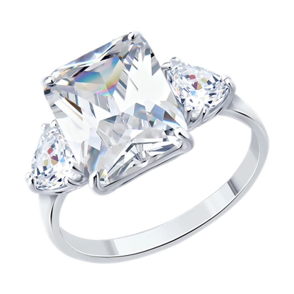 Inel Sokolov din argint cu zirconii