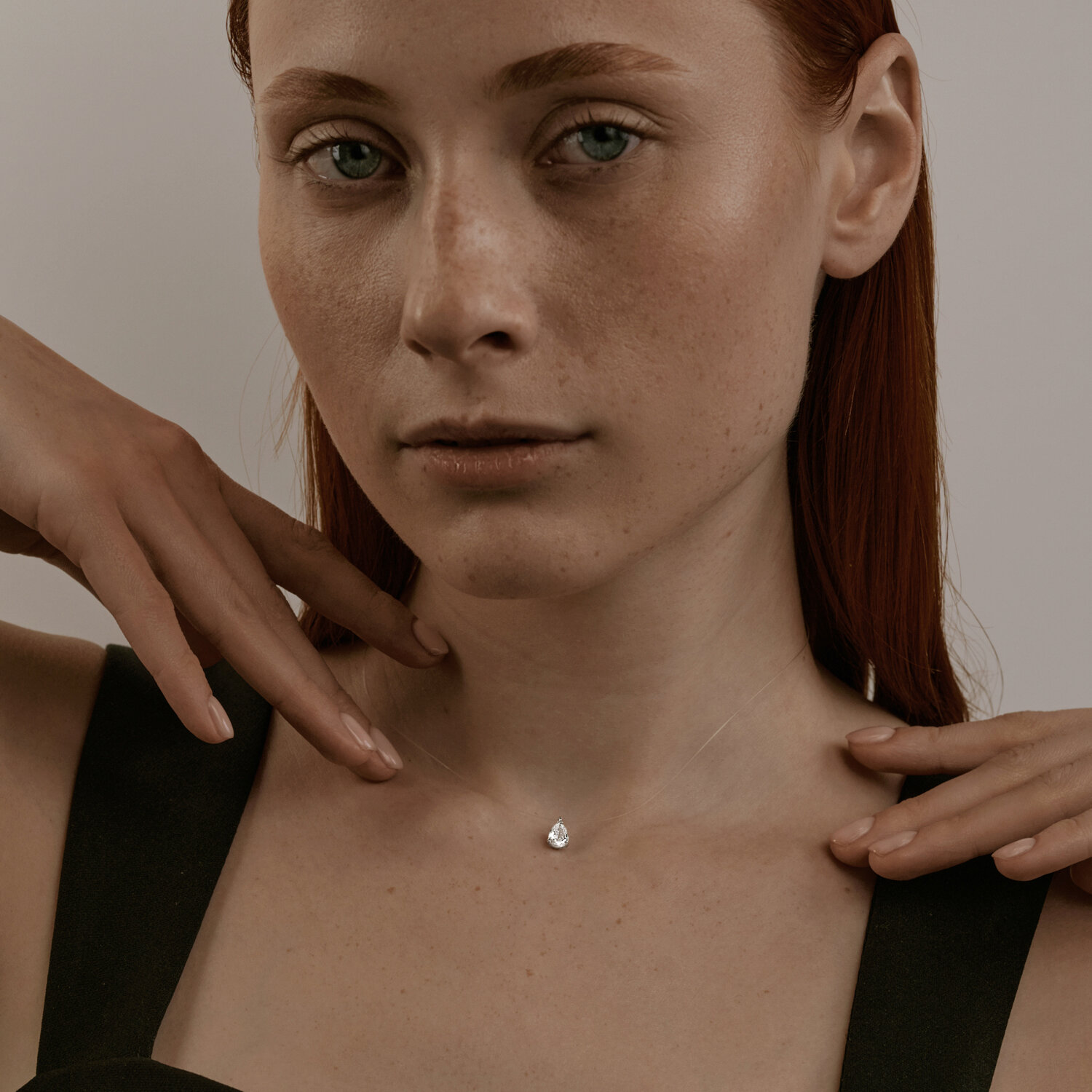 Colier Sokolov din argint cu zirconiu - image 4