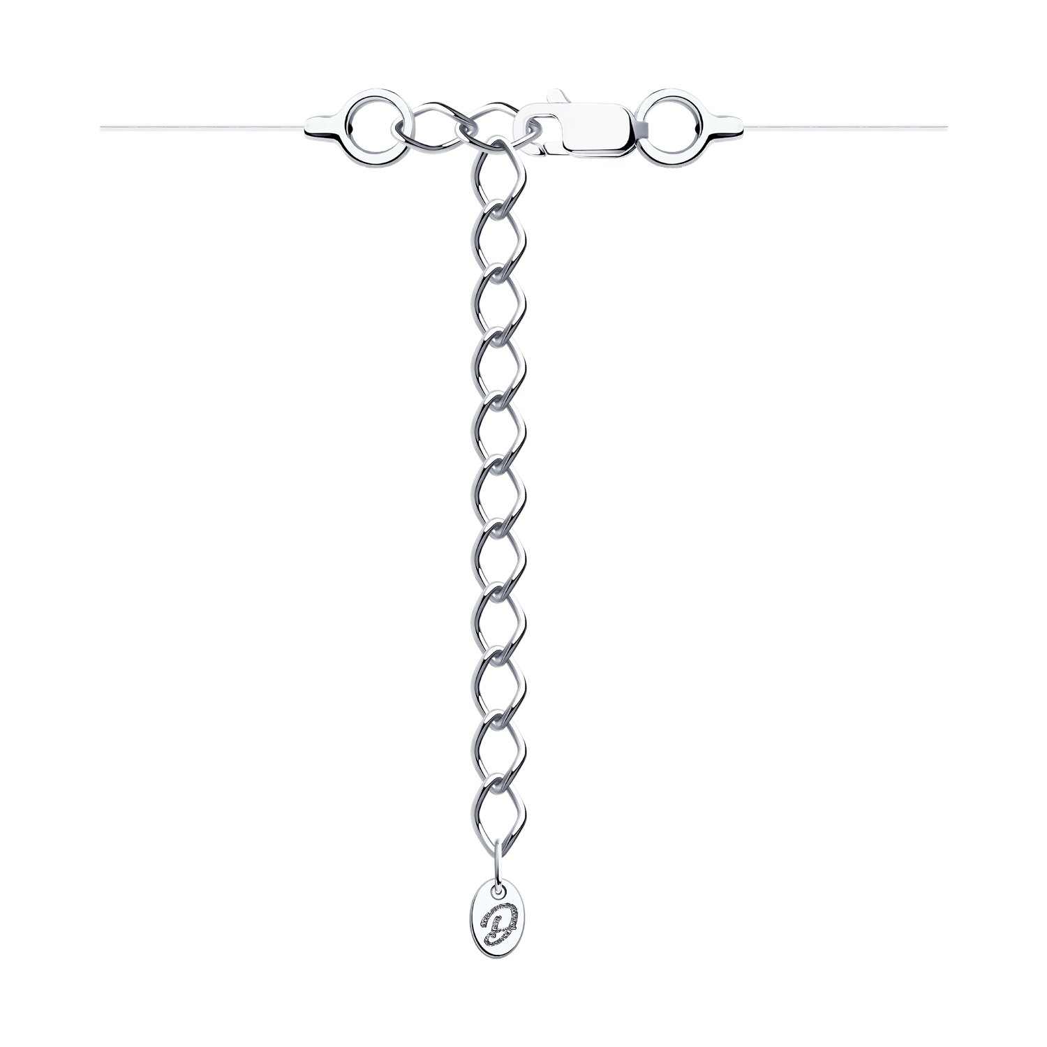 Colier Sokolov din argint cu diamante - image 2