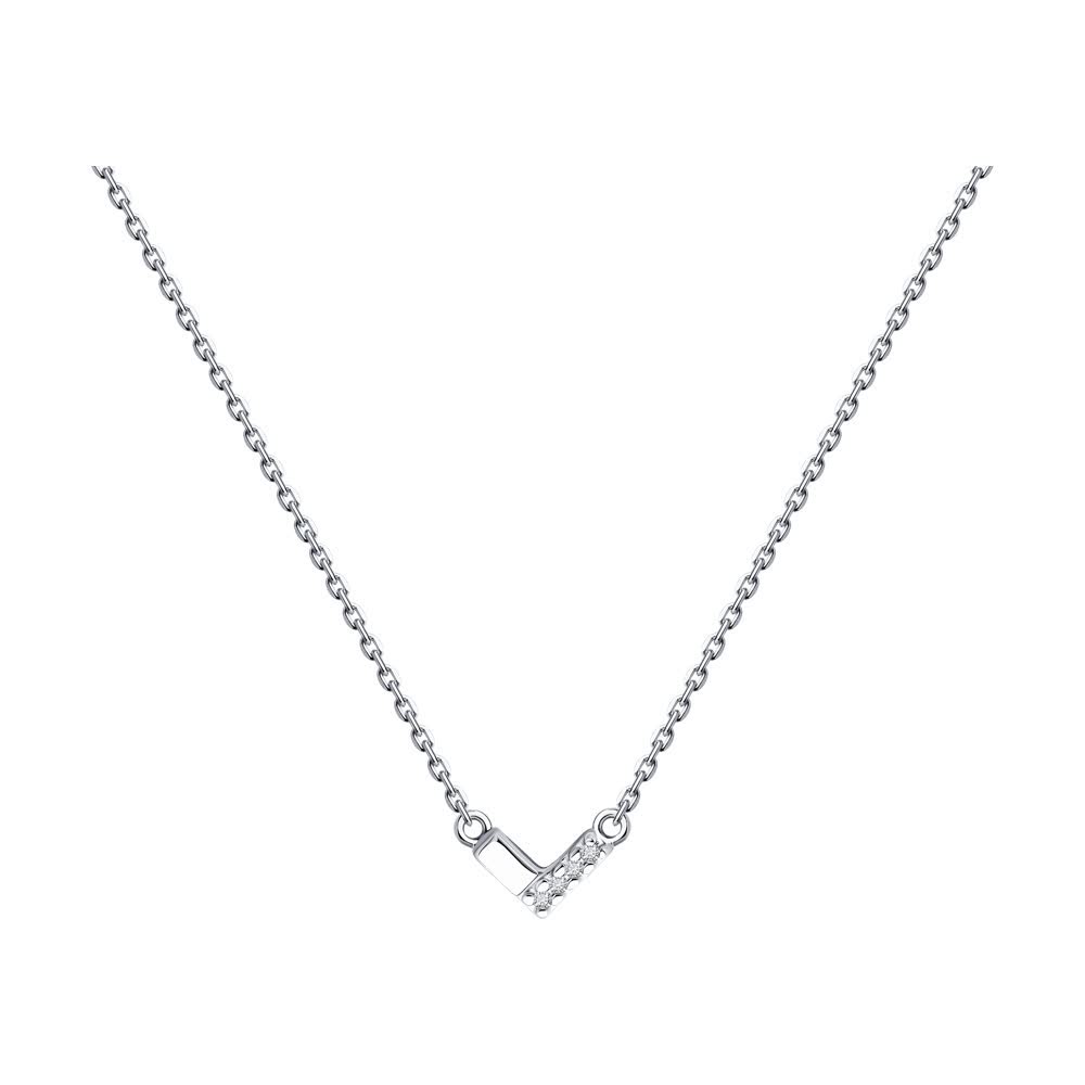 Colier Sokolov din argint cu diamante