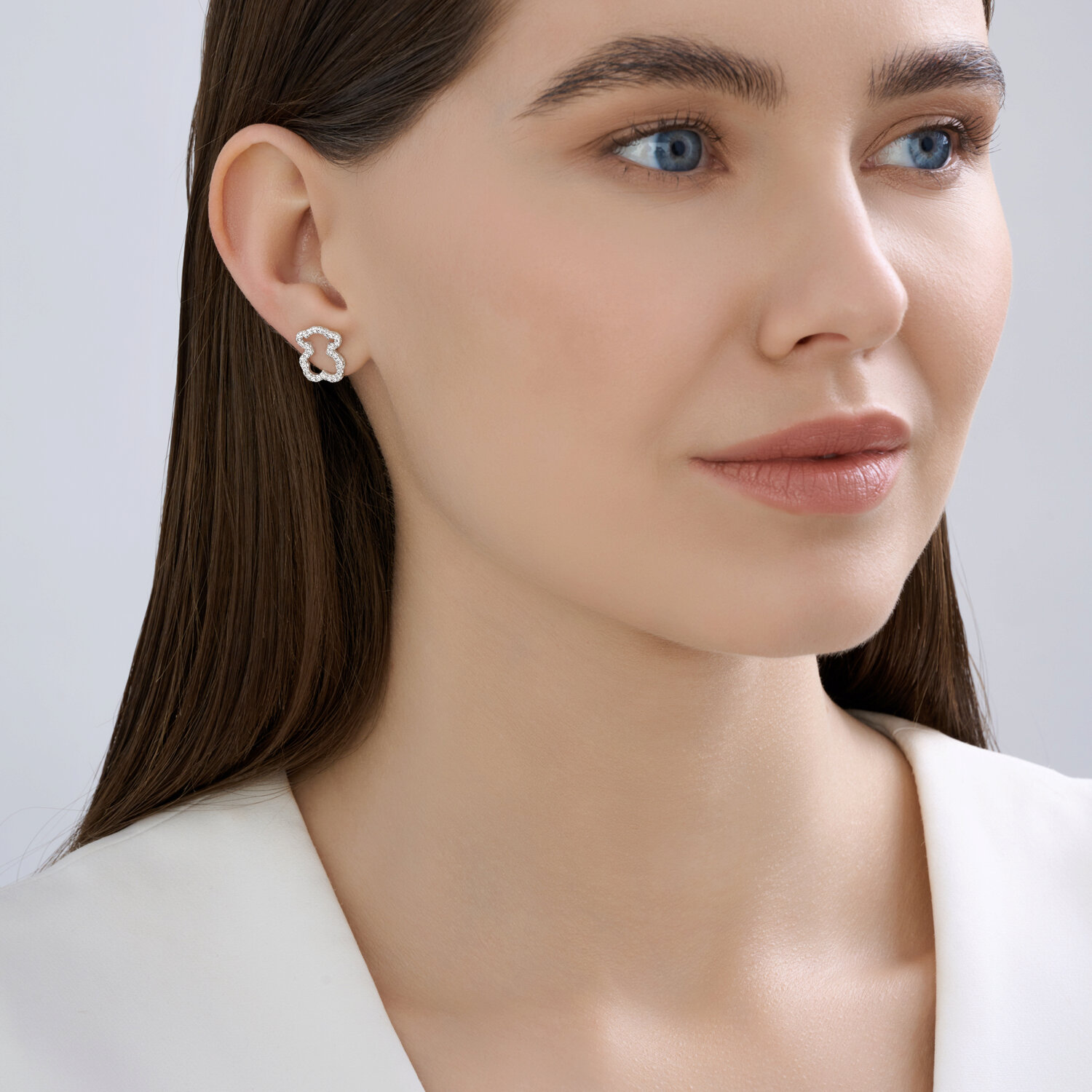 Cercei Sokolov din argint cu zirconii - image 4