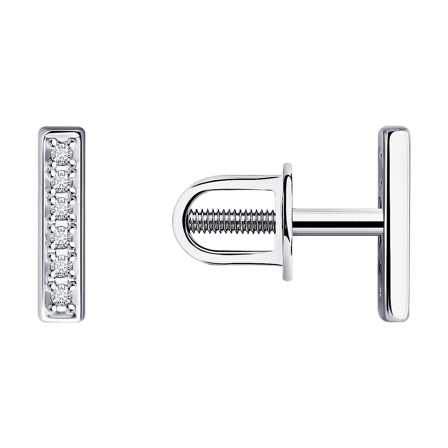 Серьги Sokolov из серебра с бриллиантами