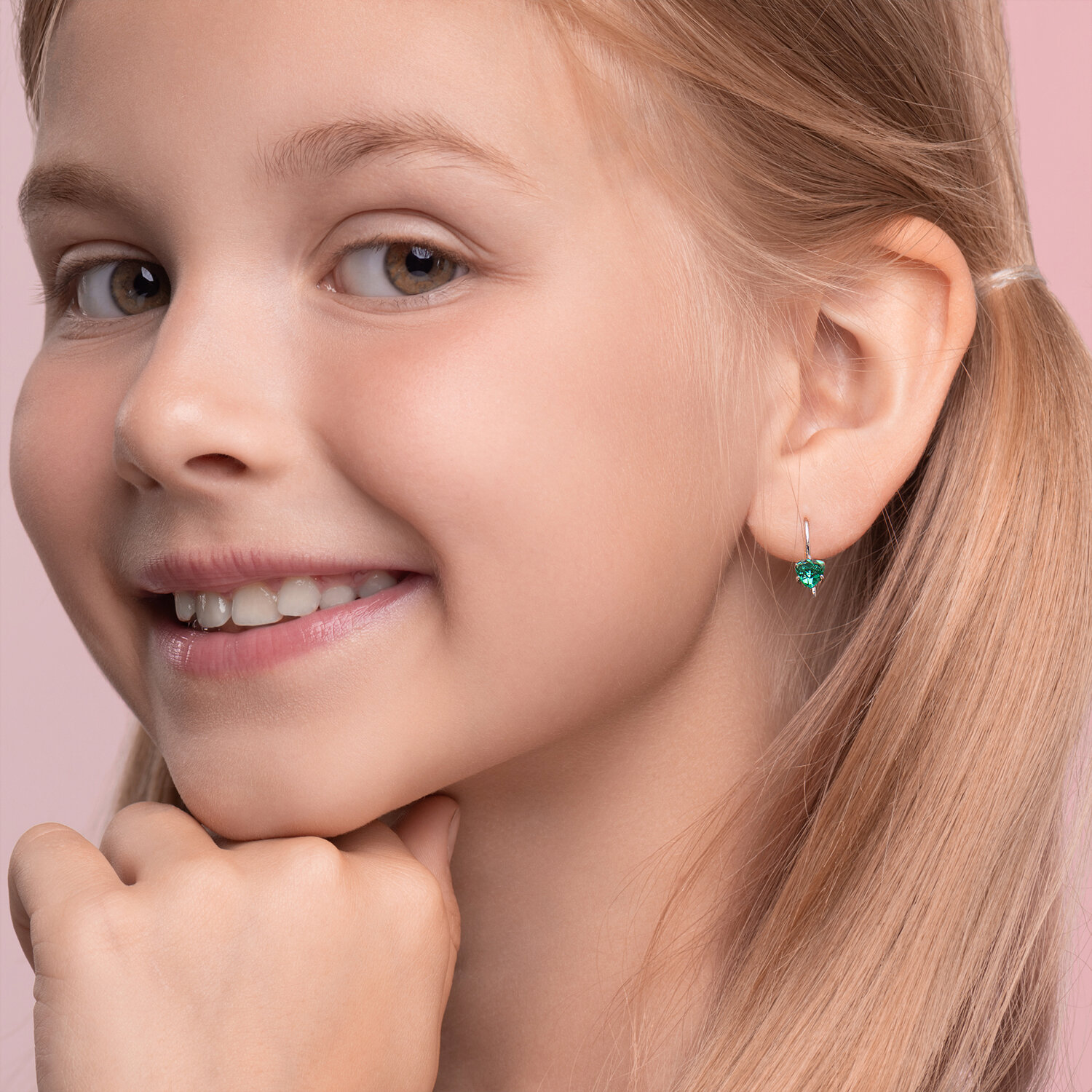 Cercei Sokolov din argint cu zirconii