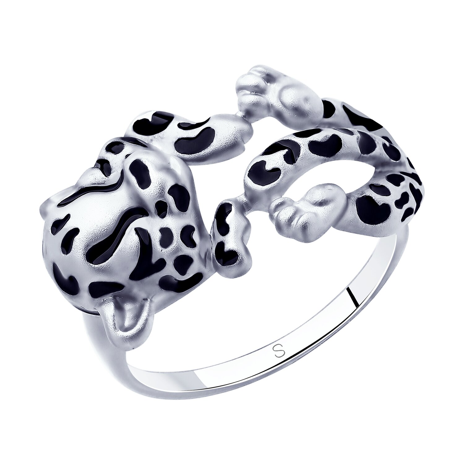 Inel Sokolov din argint cu emal