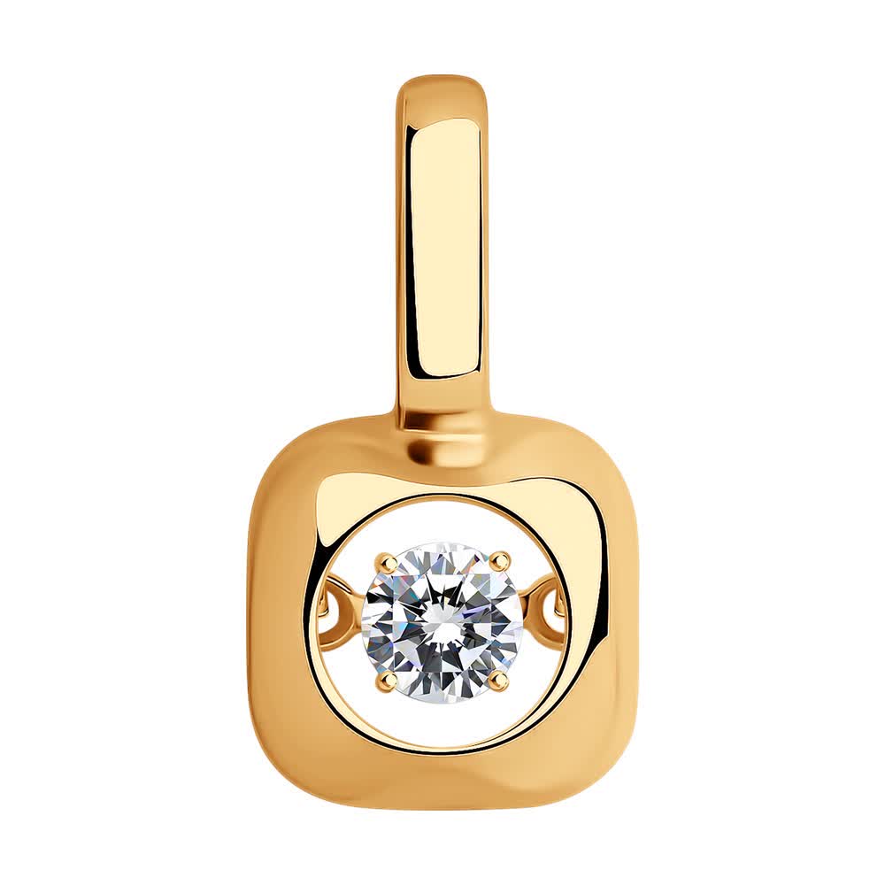 Pandantiv Sokolov din argint cu zirconiu