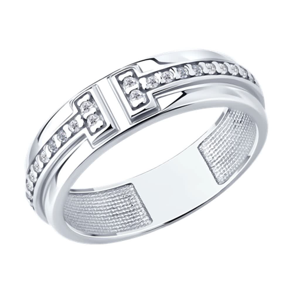 Inel Sokolov din argint cu zirconii