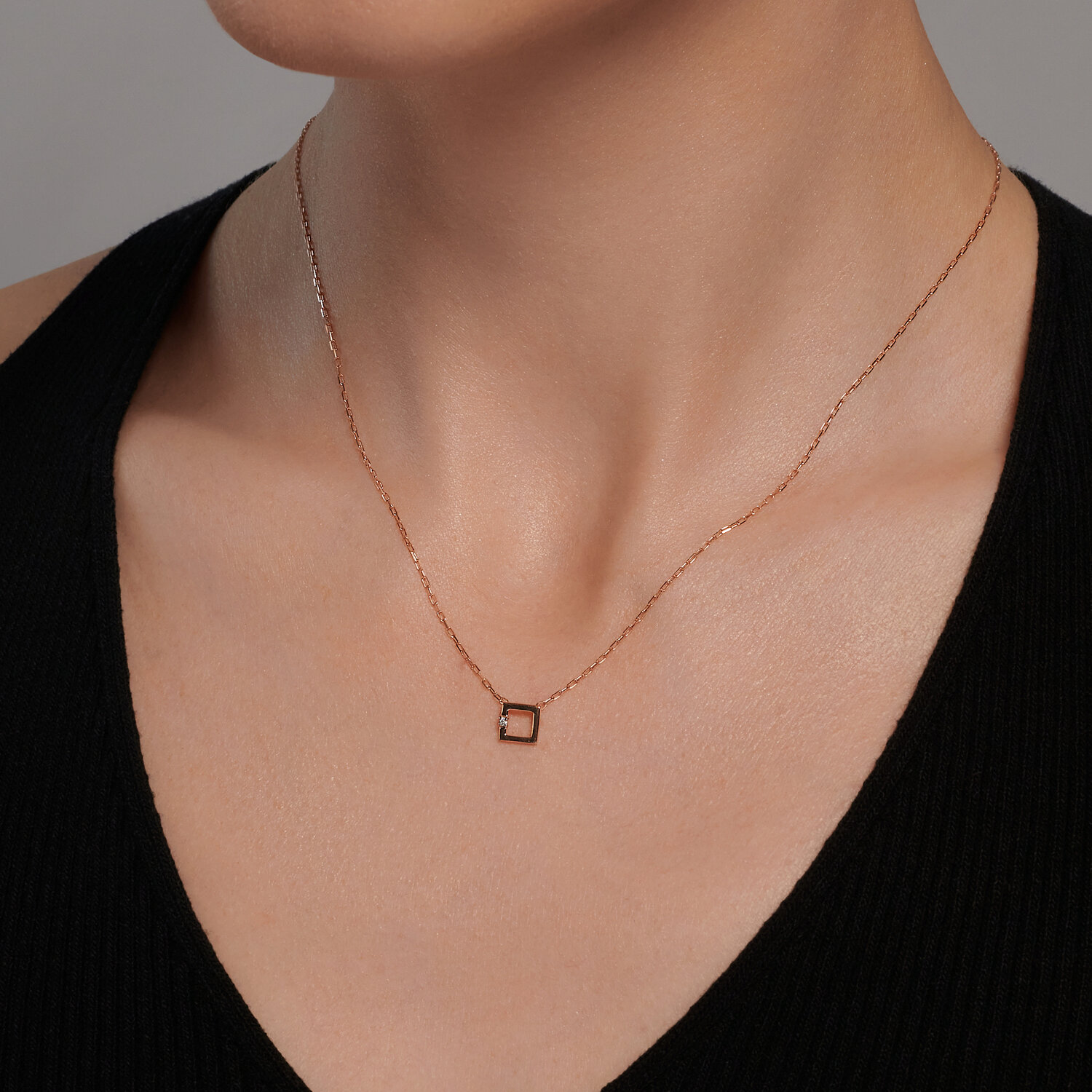 Colier Sokolov din aur cu zirconiu