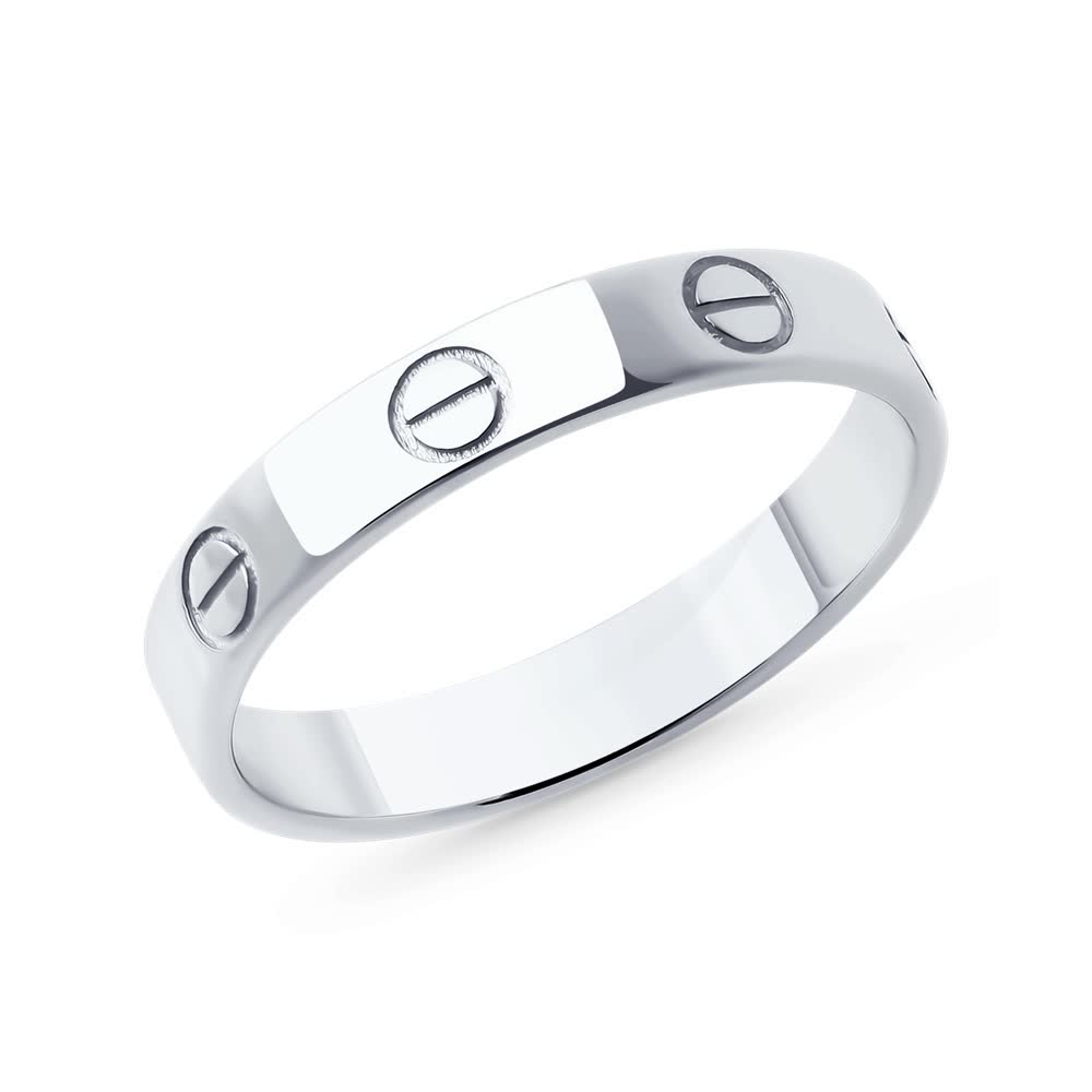 Inel Sokolov din aur alb