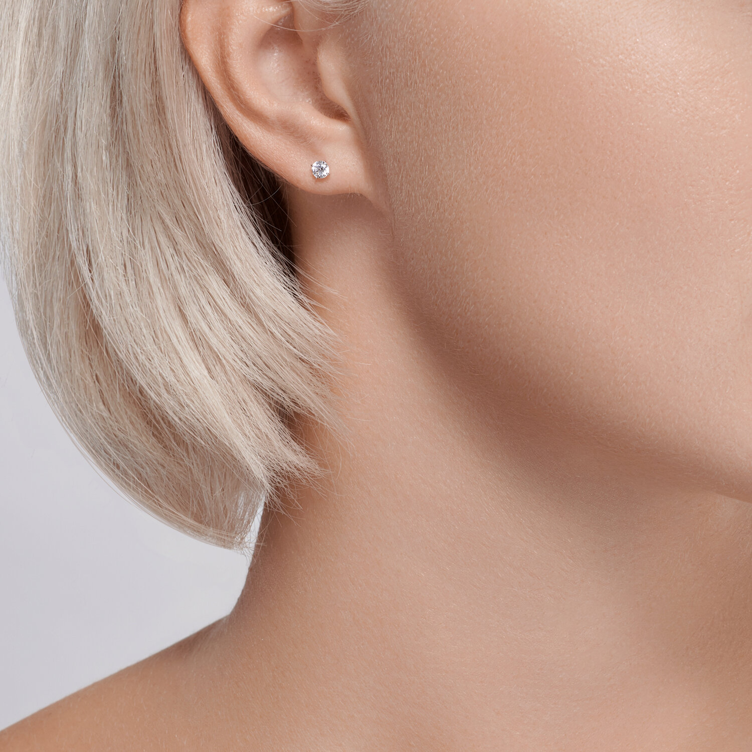 Cercel Sokolov din aur cu zirconiu