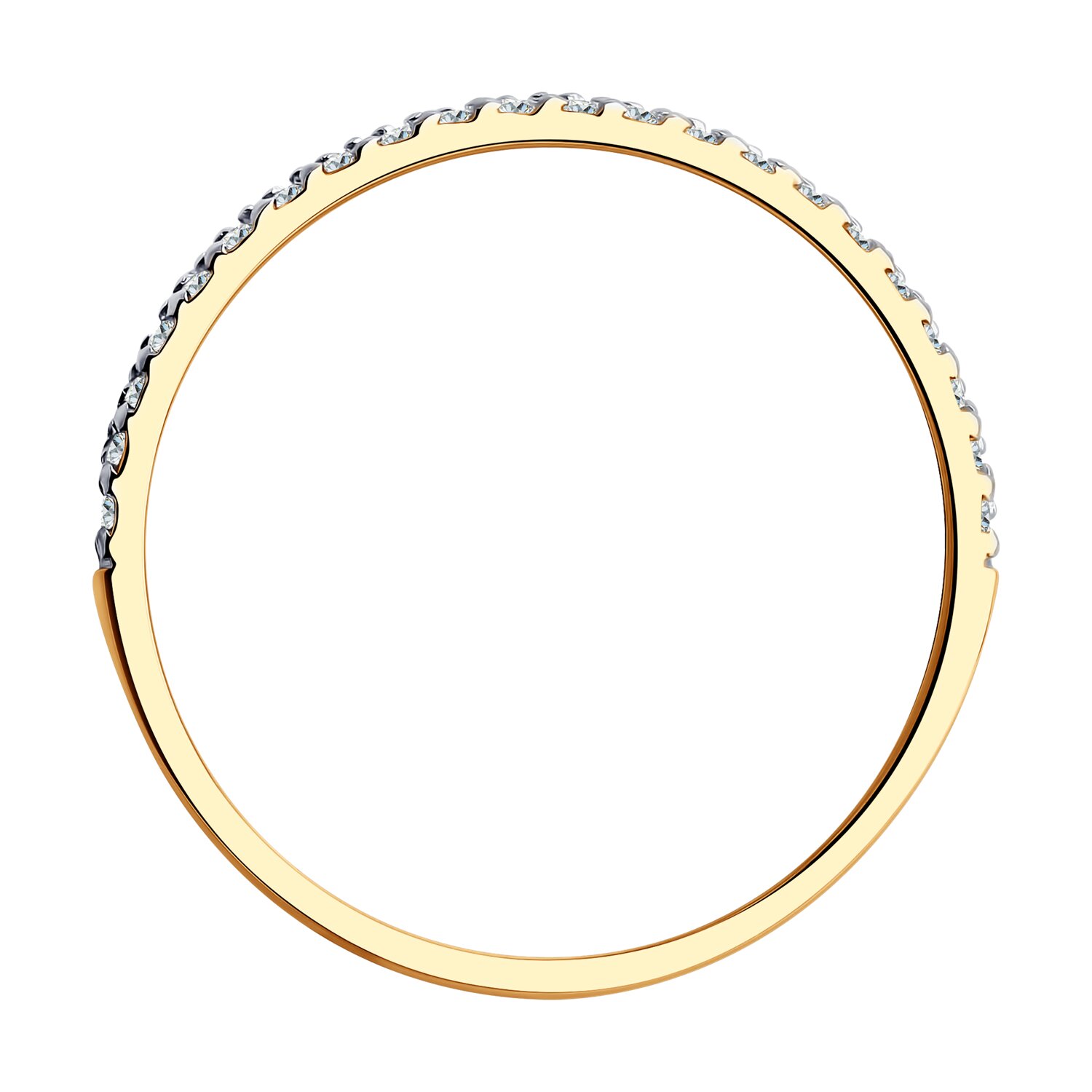 Inel Sokolov din aur cu zirconii