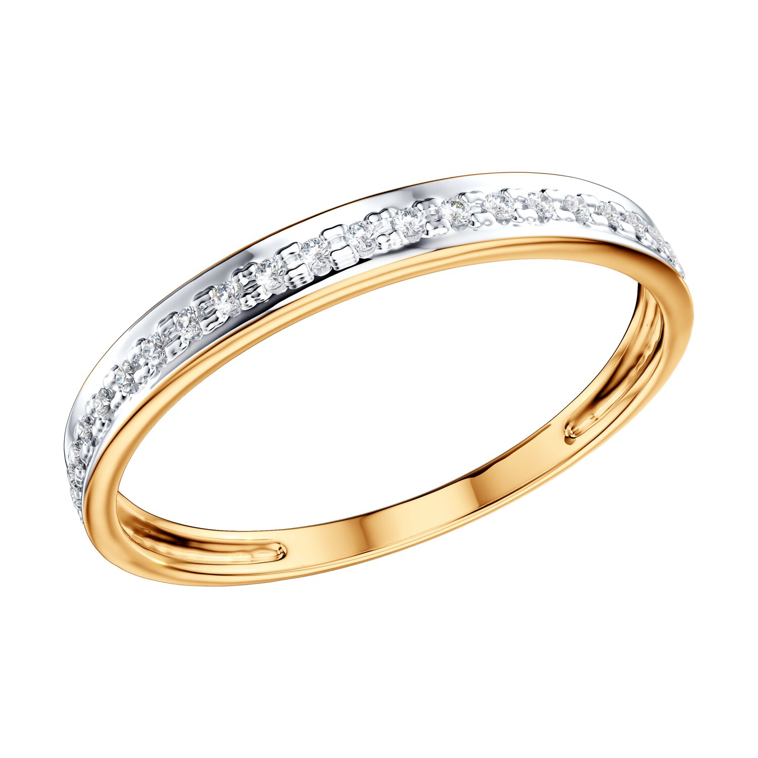 Inel Sokolov din aur cu diamante