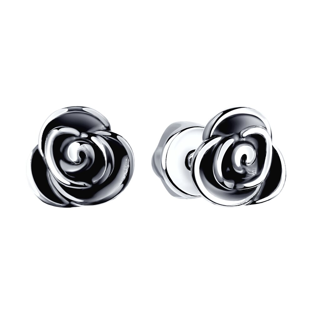 Cercei Sokolov din argint oxidat