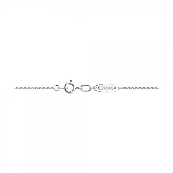 Colier Sokolov din aur alb cu tanzanit