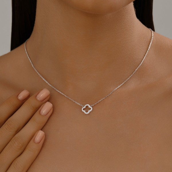 Colier Sokolov din argint cu zirconii - image 3