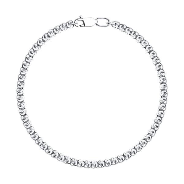 Brățară Sokolov din argint, țesătură Love