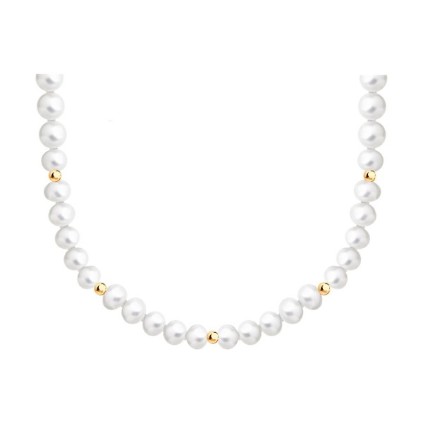 Colier Sokolov din aur cu perle