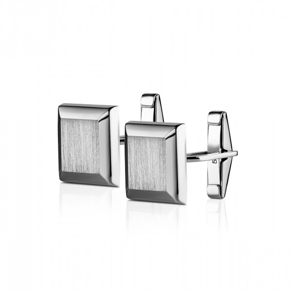 Butoni Estet din aur alb