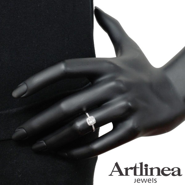 Inel Artlinea din aur alb și diamante