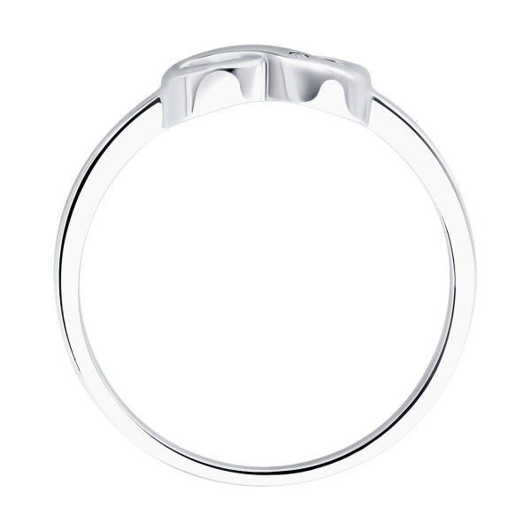 Inel Sokolov din argint cu diamant