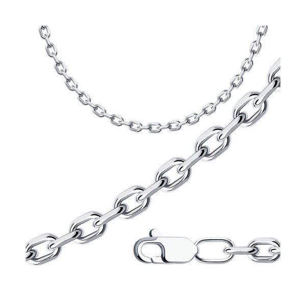 Lanț Sokolov pentru bărbați din argint, împletitura Ancora