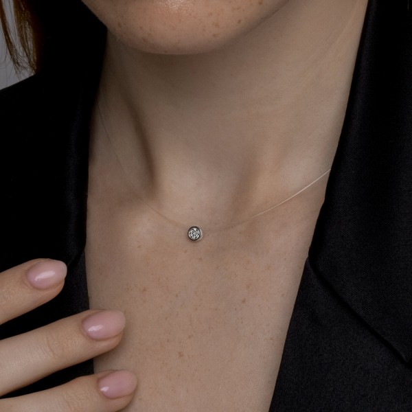 Colier Sokolov din argint cu diamante - image 3