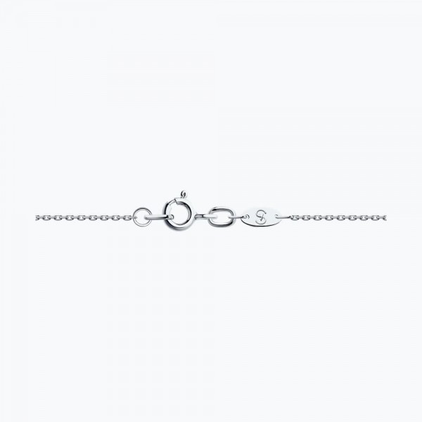 Colier Sokolov din aur alb cu diamante