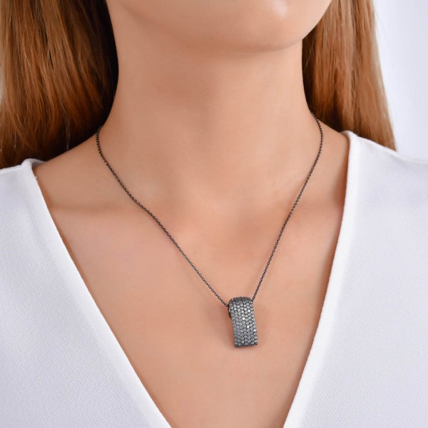 Colier Roberto Bravo din argint cu  zirconii